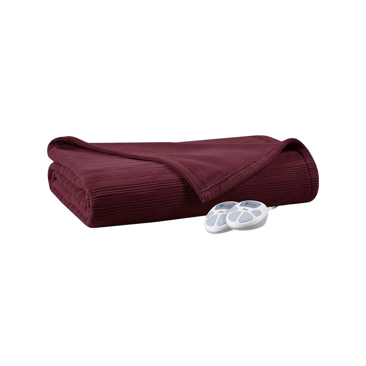 Berry Red Queen Electric Fleece Heated Blanket M7725