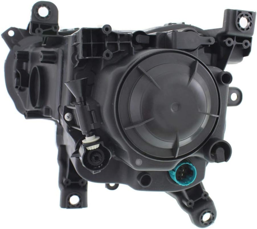 Jeep Cherokee Headlight Assembly Pair Halogen Black Trim T987