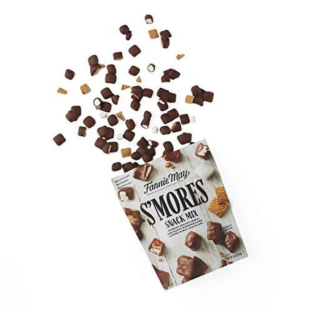 18oz Bag 2 Pack Milk Chocolate Covered Mini Marshmallows and Graham Cereal Snack Mix R4303