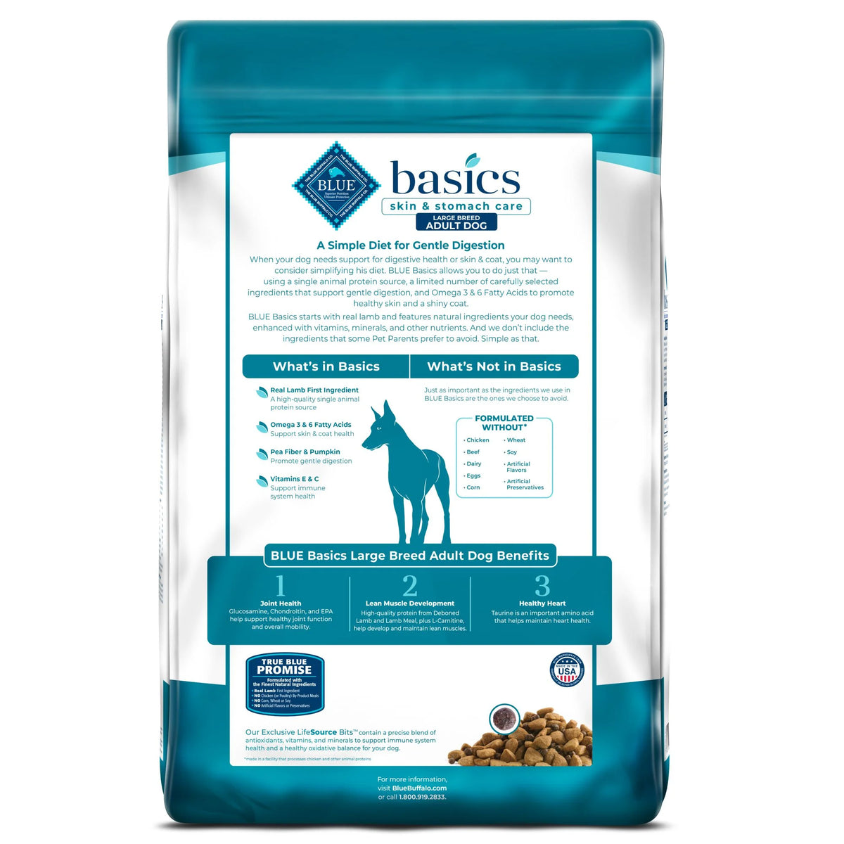 Grain-Free Dry Dog Food, Lamb & Potato Recipe, 22-lb. Bag J21262