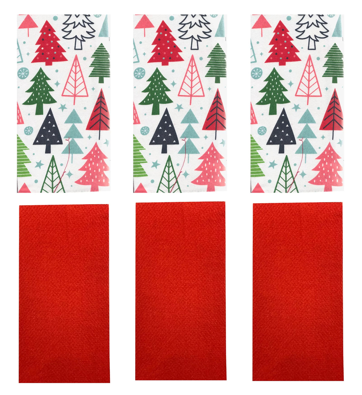 Cotton Kitchen Dish Towels 6 Pack Set Q486955