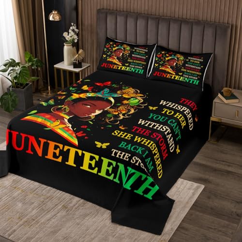 African Black Skin Women Bedspread King Size L2135