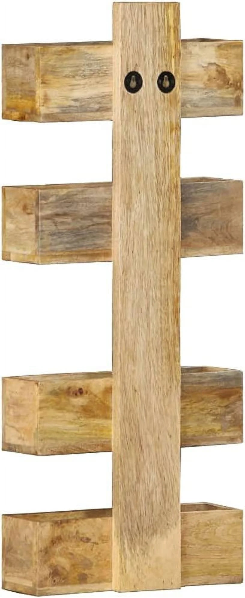 Magazine Wall Rack Small Bookshelf Solid Mango Wood Z5885