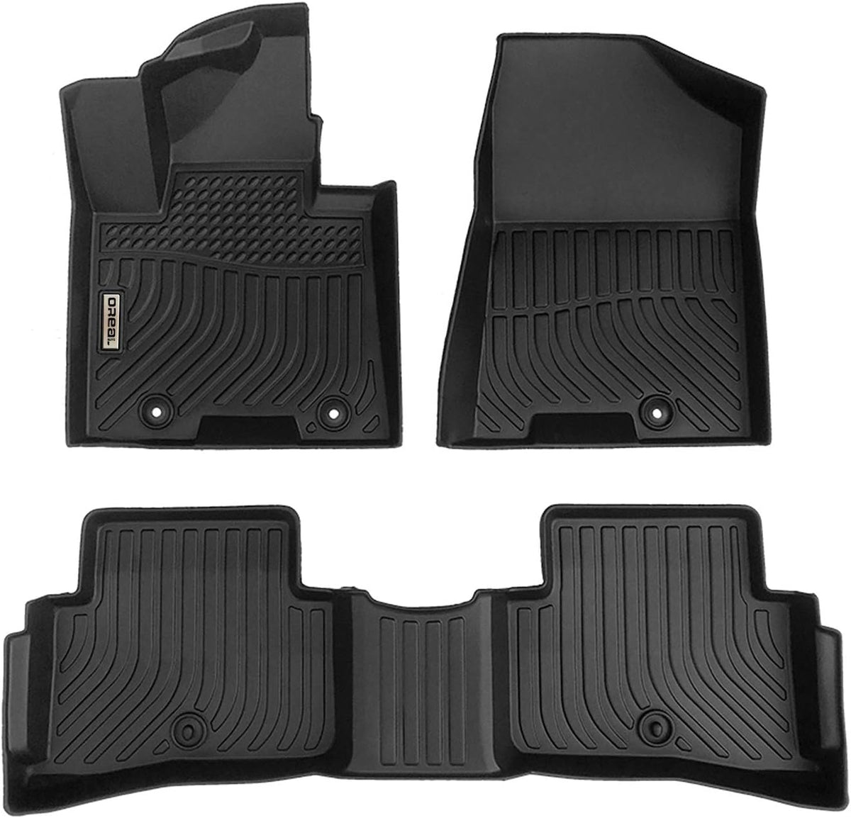 Black Front and Rear Car Mats for Hyundai Tucson 2019 2020 2021 X165