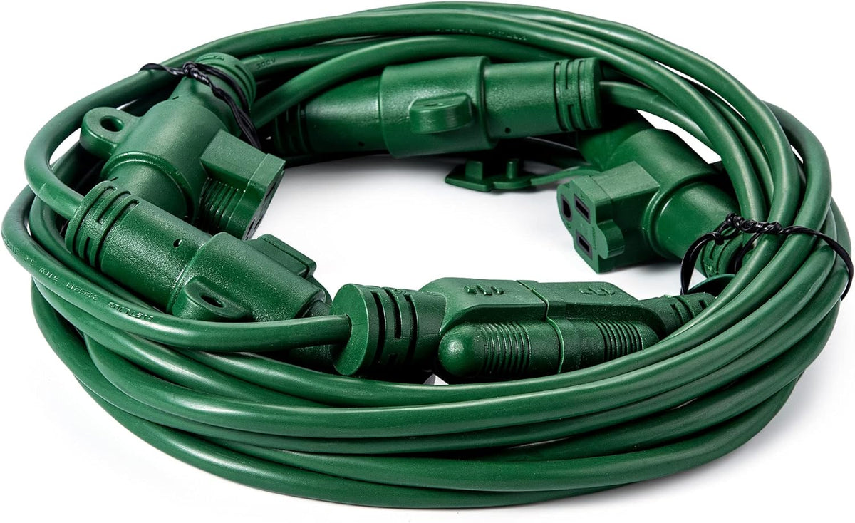 Outdoor Extension Cord with 10 Outlet Taps 50 Feet W1663