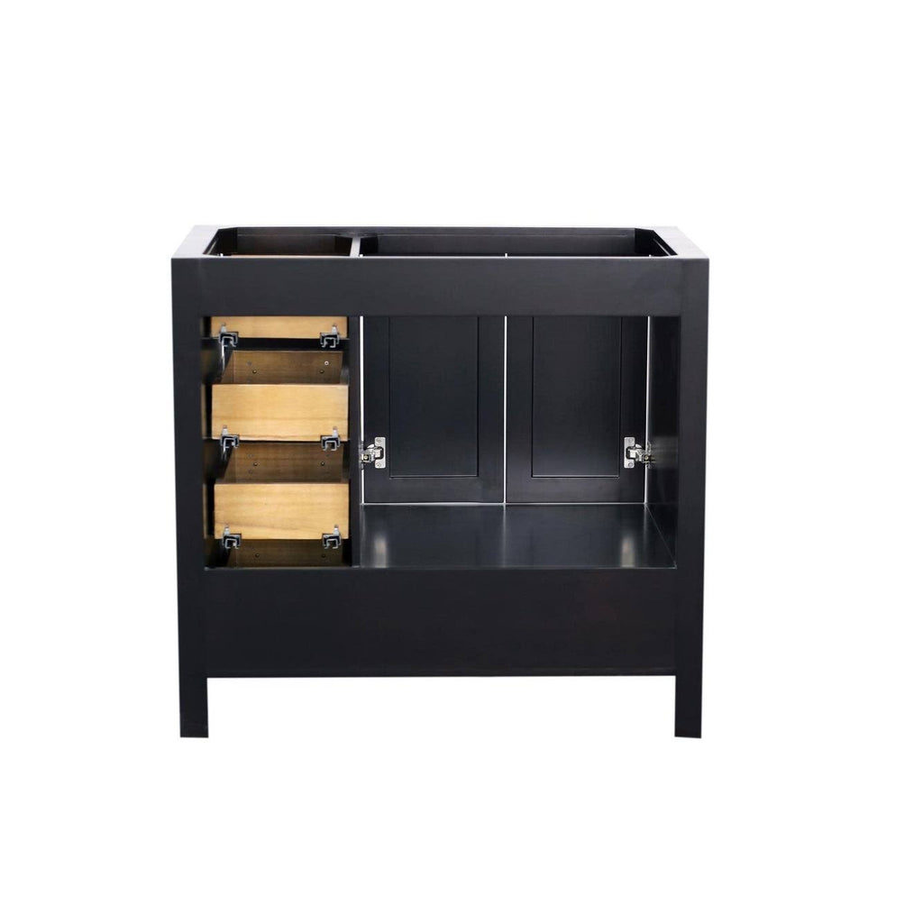 Gray Wood Vanity Cabinet Only S1436