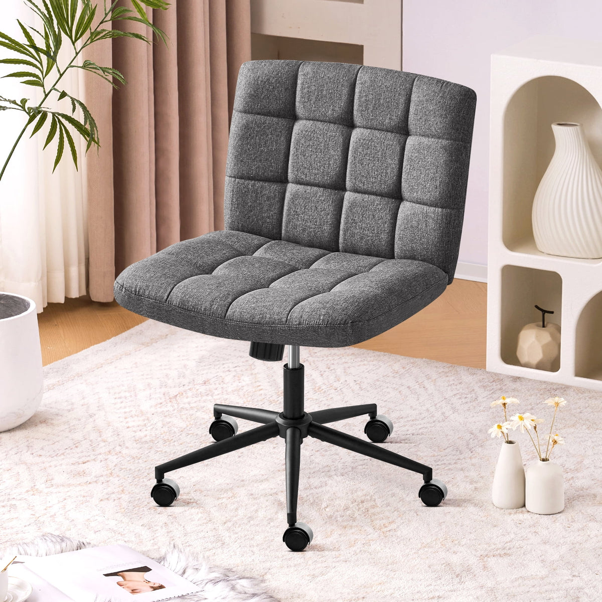DarkGrey Swivel Desk Chair F43806