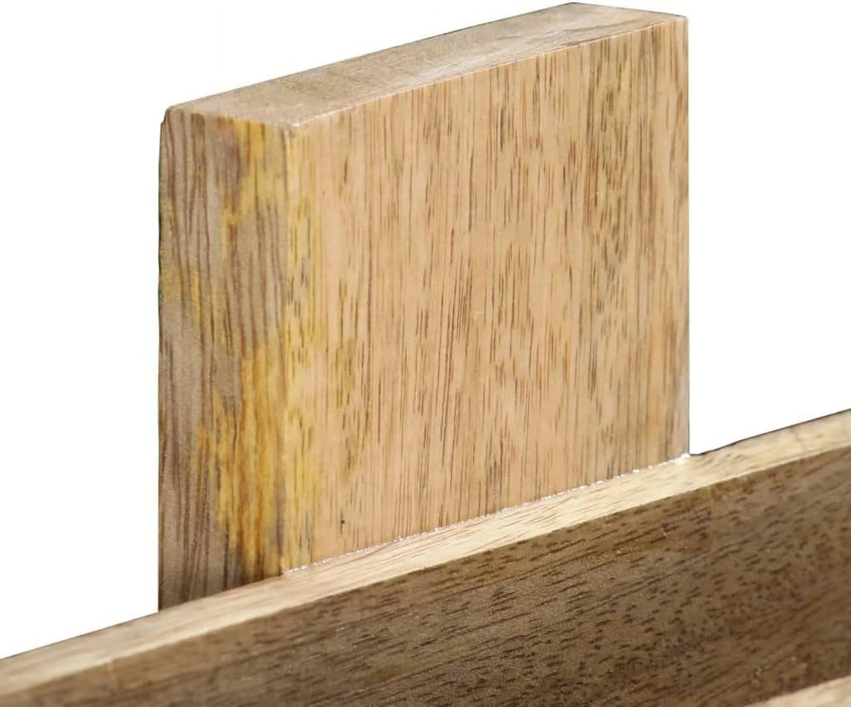 Magazine Wall Rack Small Bookshelf Solid Mango Wood Z5885
