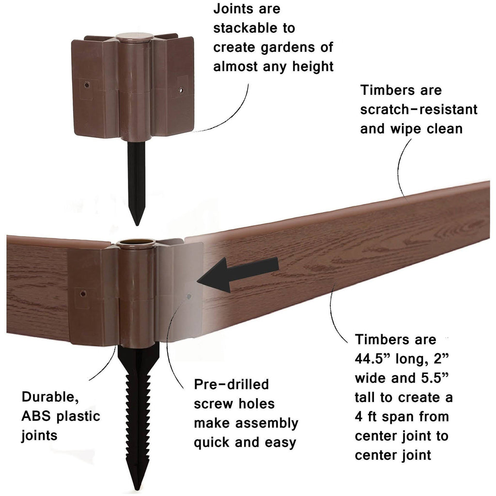 Classic Sienna Straight Landscape Edging Kit N68877