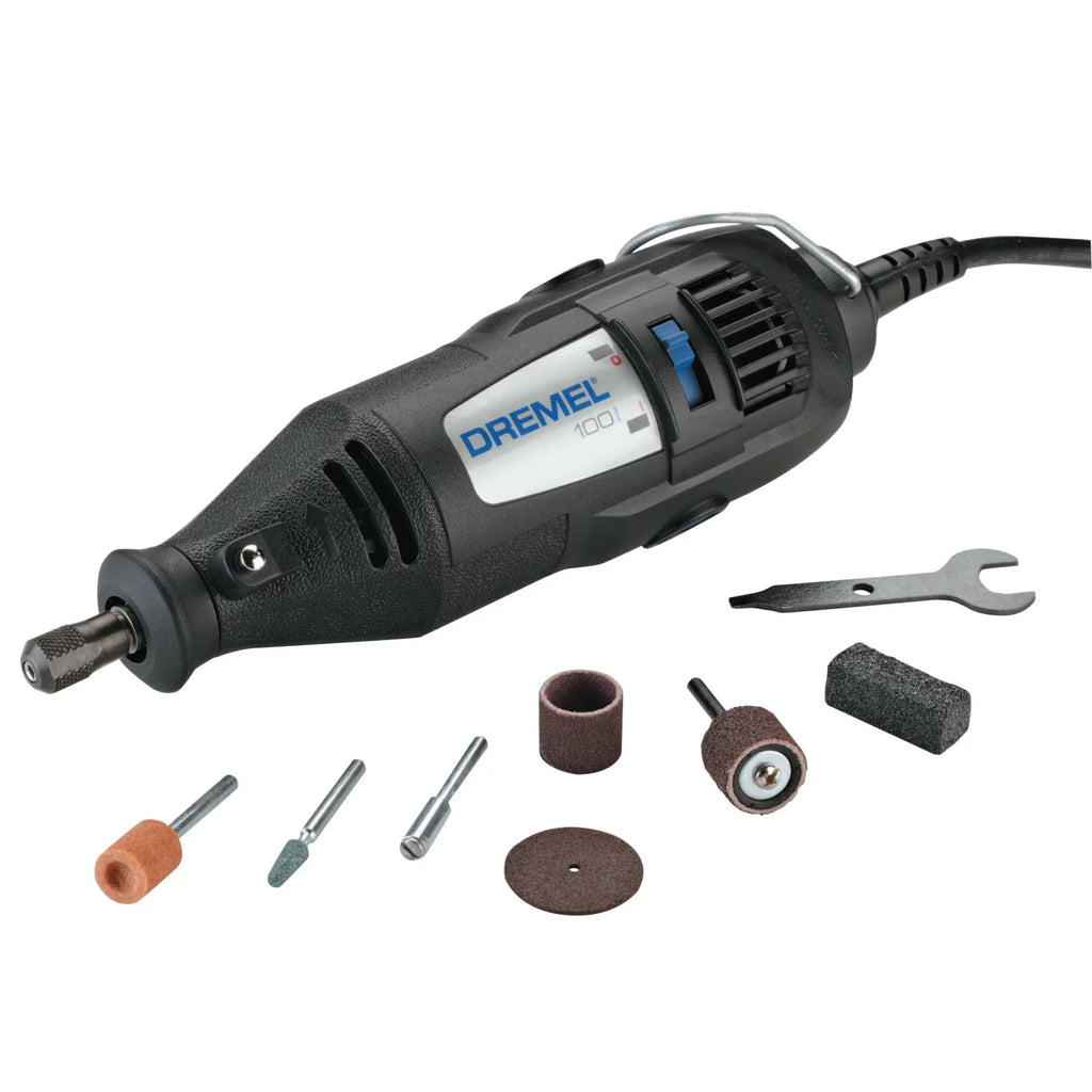 Single Speed Rotary Tool Kit with 7 Accessories Y312
