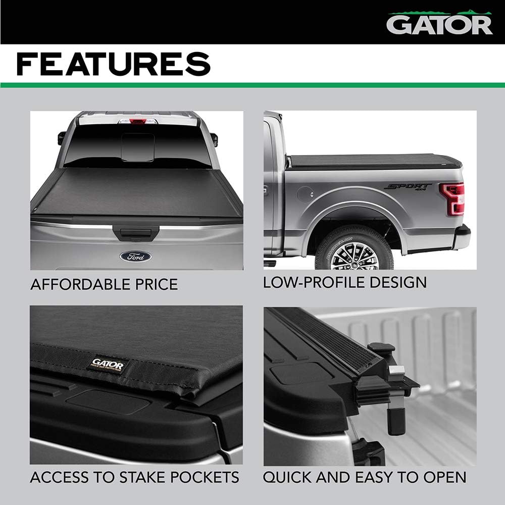 Soft Roll Up Truck Bed Tonneau Cover R3624
