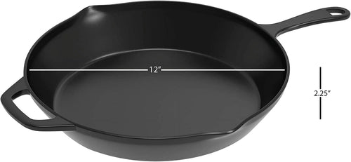 12 in. Pre-Seasoned Cast Iron Skillet I799698