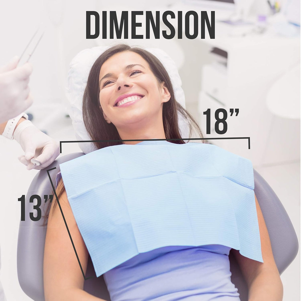 Disposable Dental Bibs Pack of 2 P936855