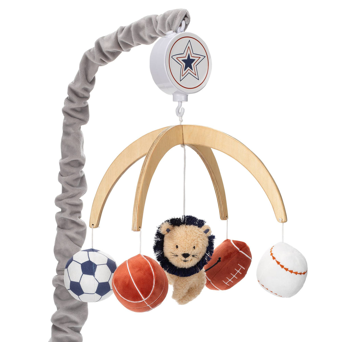 Beige Musical Baby Crib Mobile Toy L290