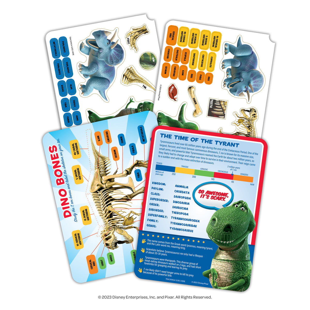 Multicolor Dinosaur Science Educational Magnetic Activity Tin H767488