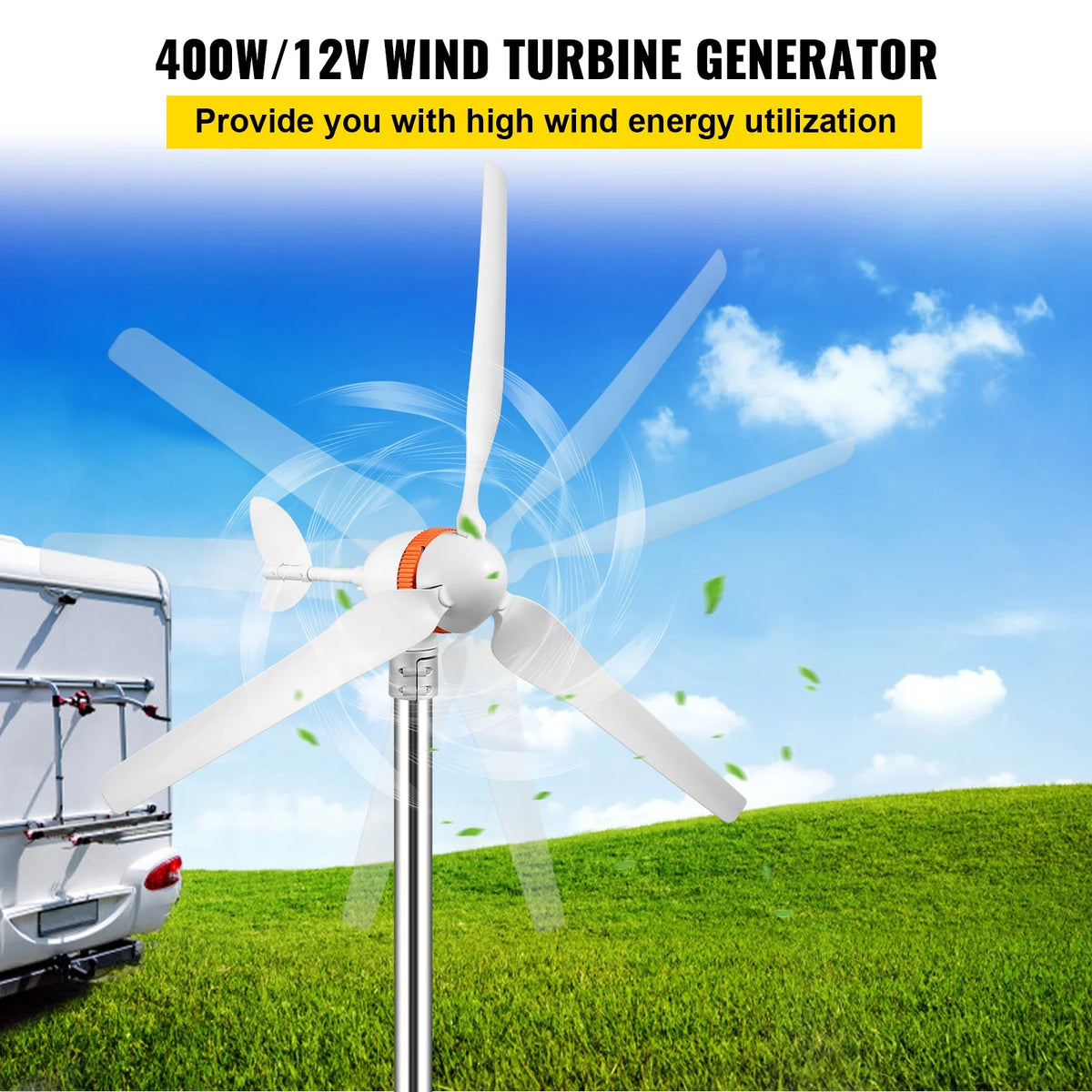 400W 12V Wind Turbine Generator with MPPT Controller P713839