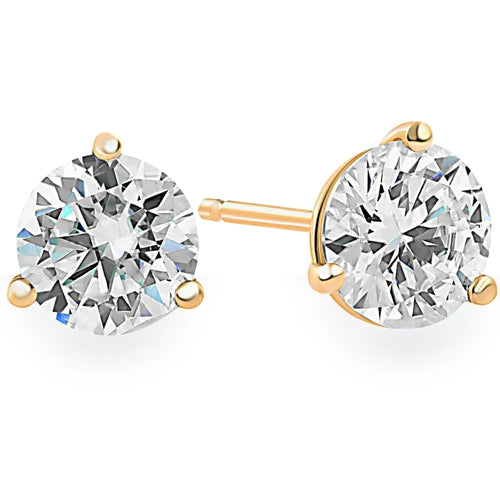 14K Gold Diamond Stud Earrings P300934