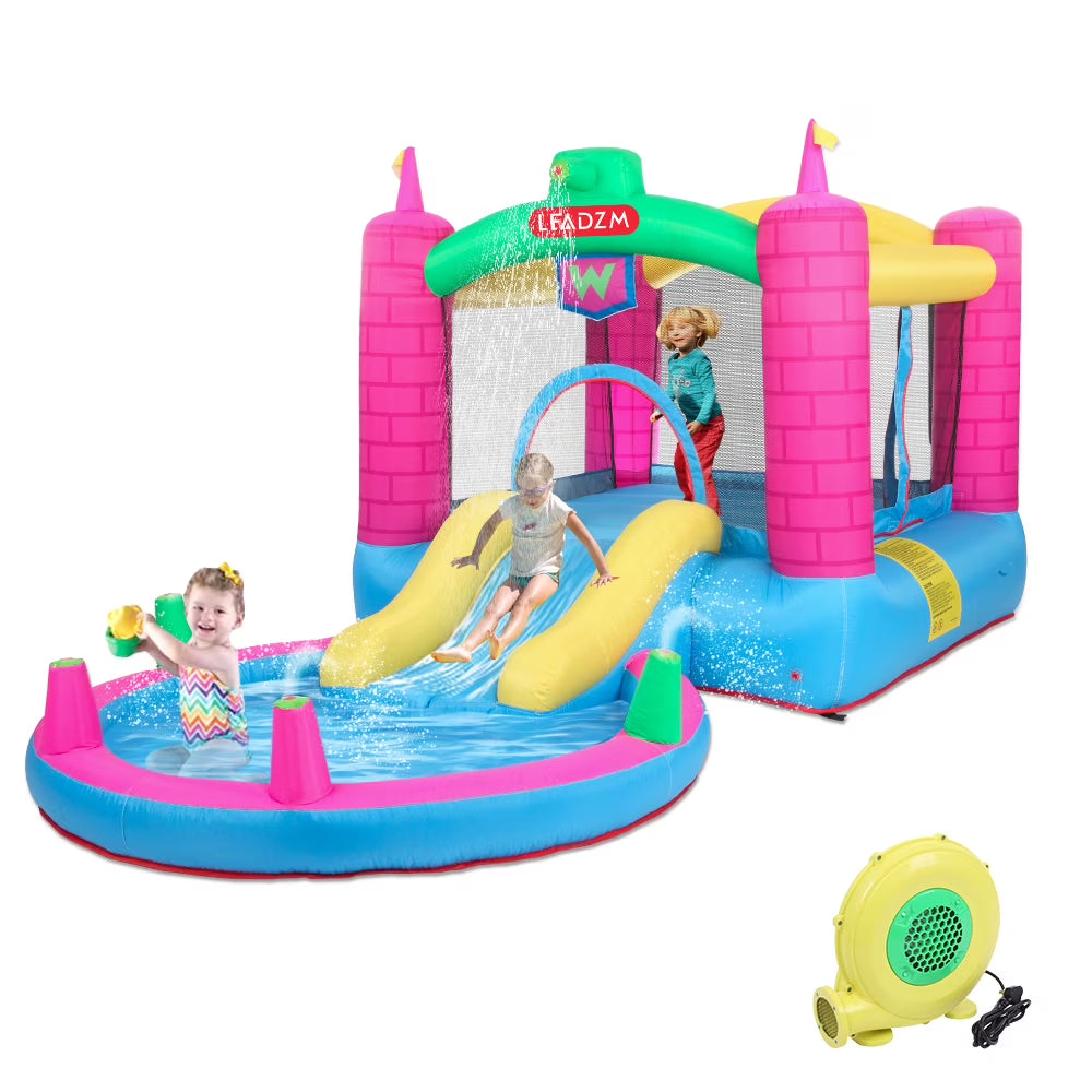 12.5' x 6.7' x 6.2' Inflatable Bounce House with 350W Air Blower M938156