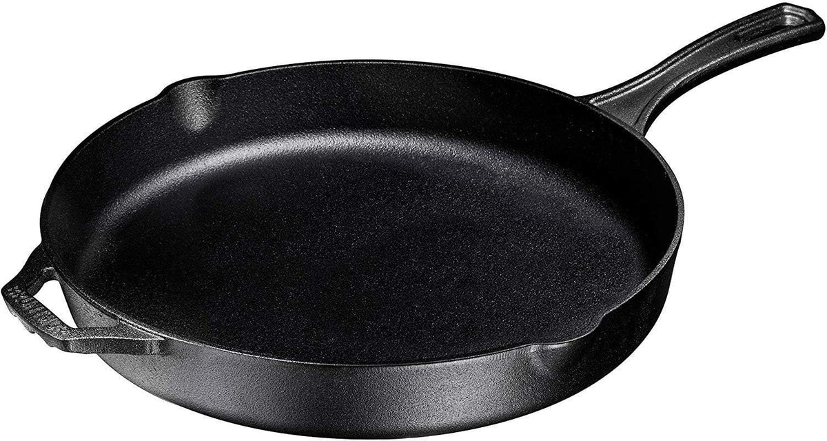 Red Enameled 12 inch Non-Stick Cast Iron Skillet V7351