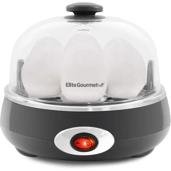 Charcoal Grey 7 Egg Capacity Electric Egg Cooker P712650