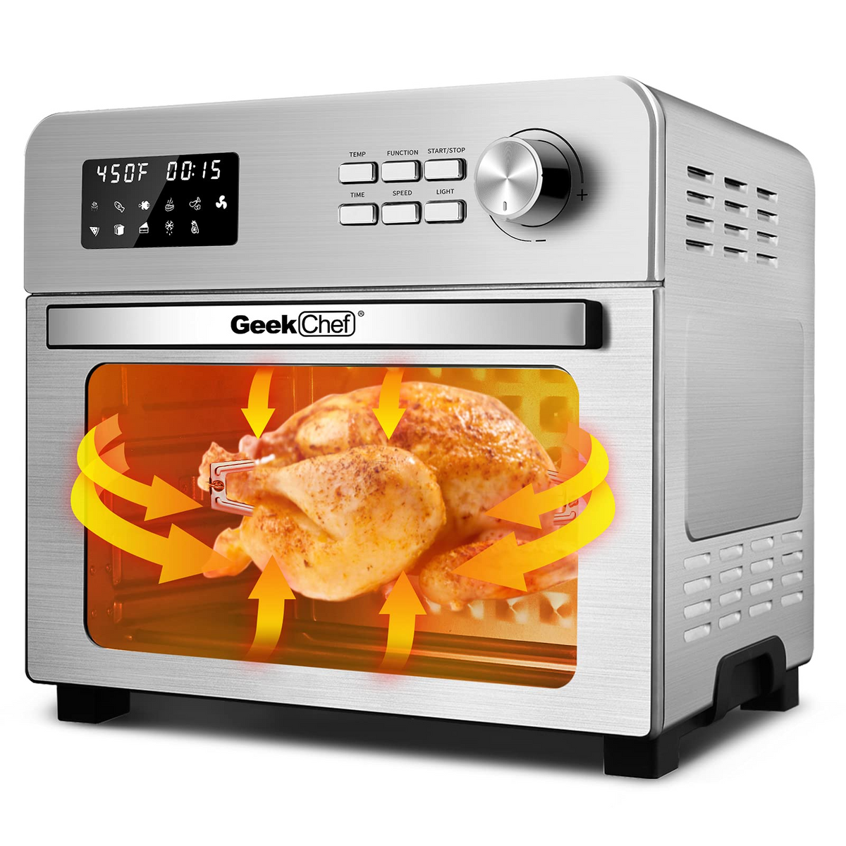 Stainless Steel 24QT 6 Slice Convection Toaster Oven Q10099