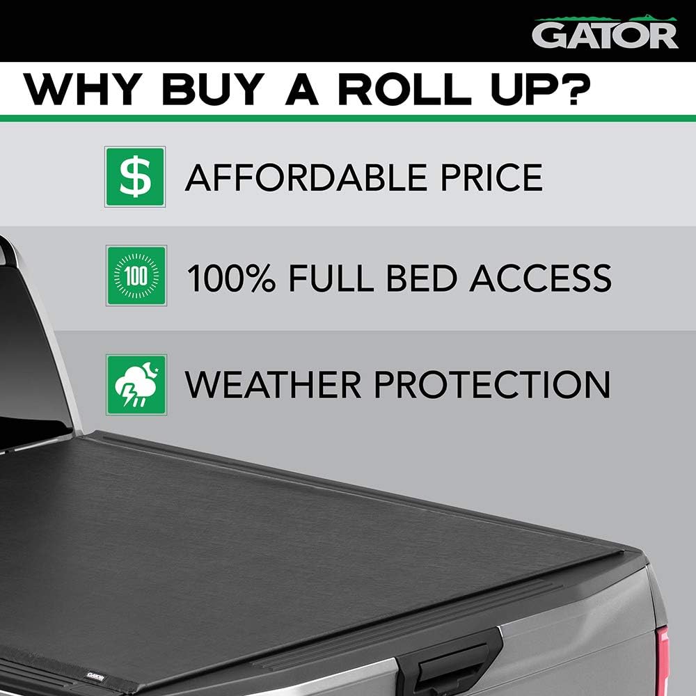 Soft Roll Up Truck Bed Tonneau Cover R3624