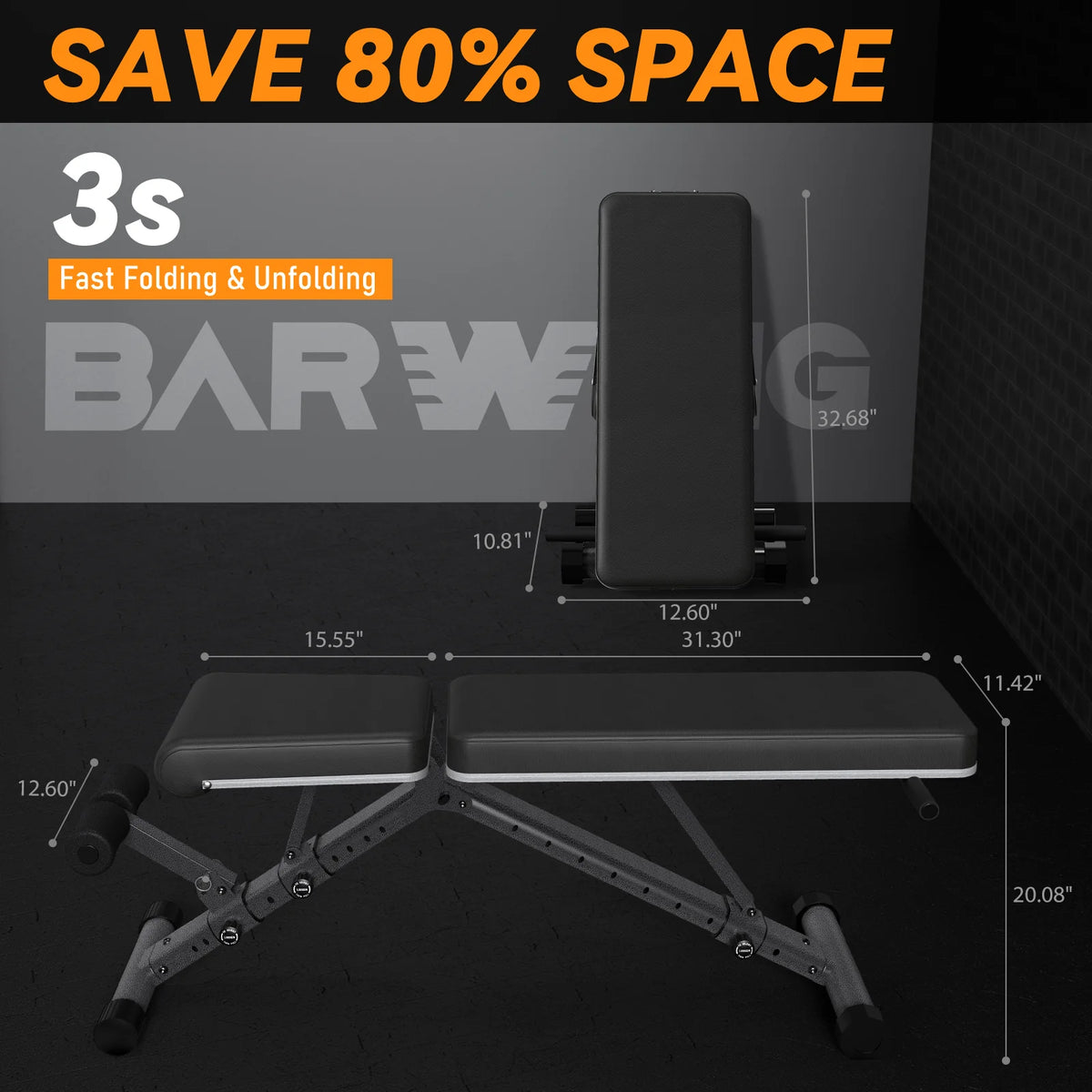 Adjustable Weight Bench Incline Decline Bench Y363740
