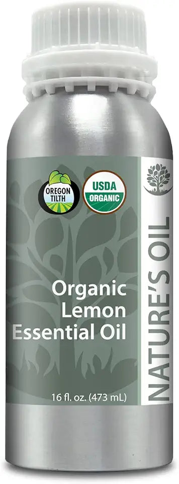 Pure Certified Organic Lemon Essential Oil 1Lb O1894