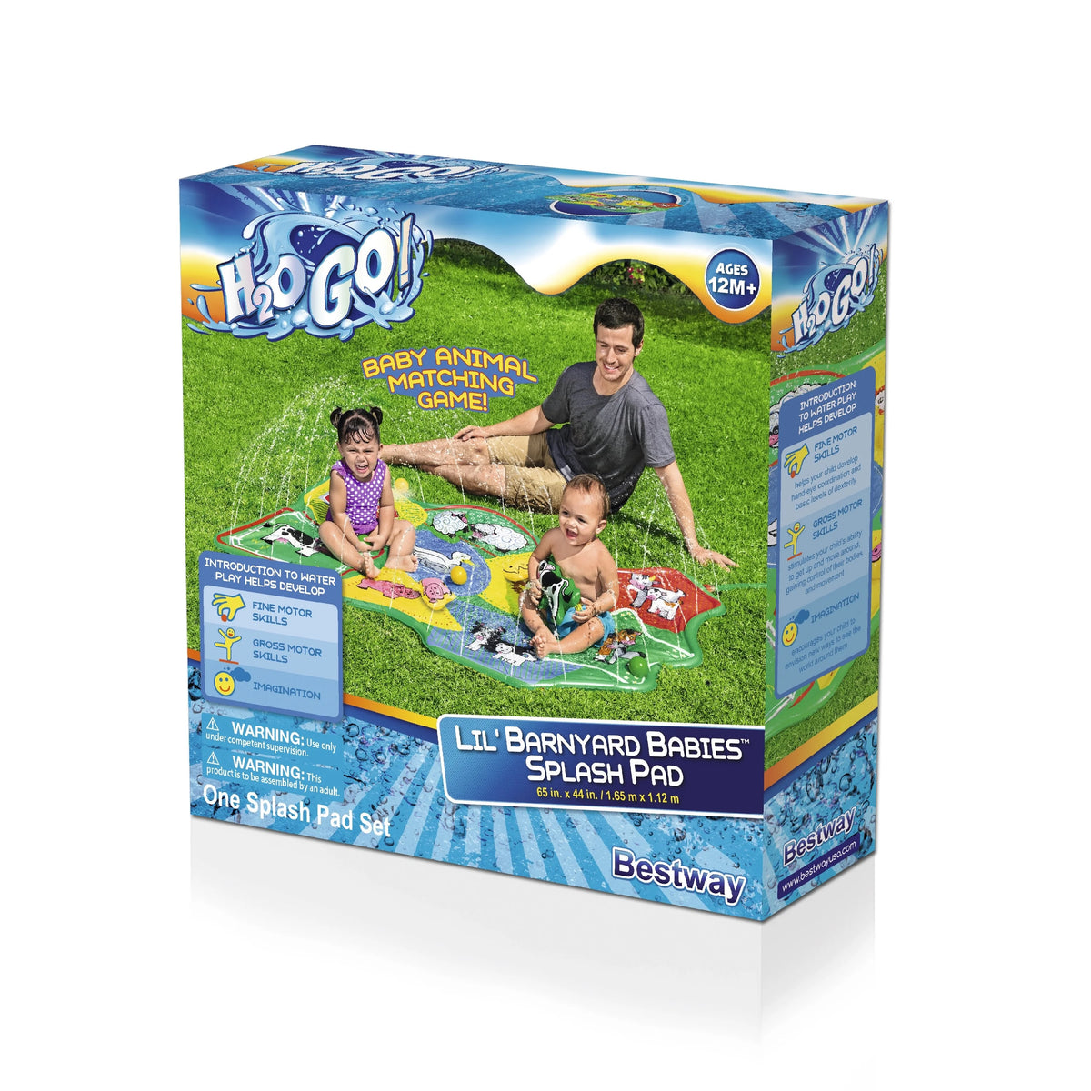 Multicolor Sprinkler Splash Pad 65 in. x 44 in. C424