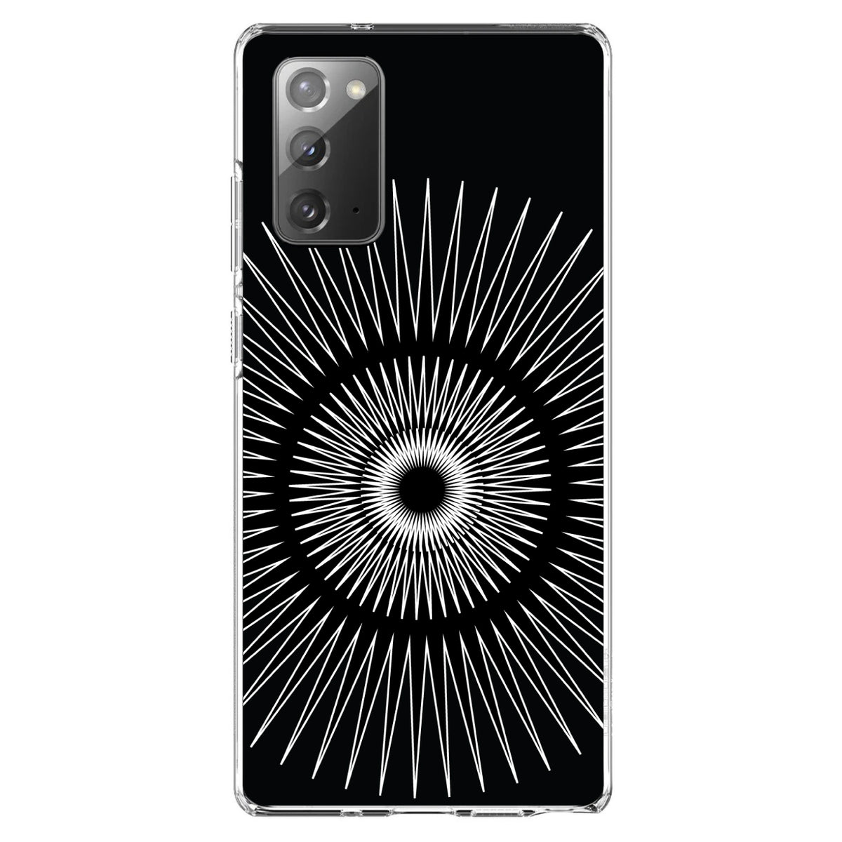 Clear Shockproof Hybrid Case with TPU Bumper and Tempered Glass Screen Protector J6311