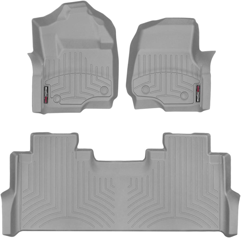 Custom FloorLiner for Ford SuperDuty SuperCrew - 1st & 2nd Row (Black) B818