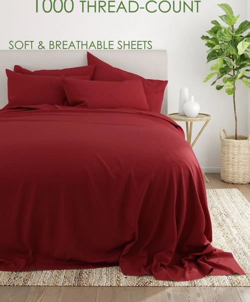 100% Egyptian Cotton 6 Pc Full-XL Sheet Set Y4776