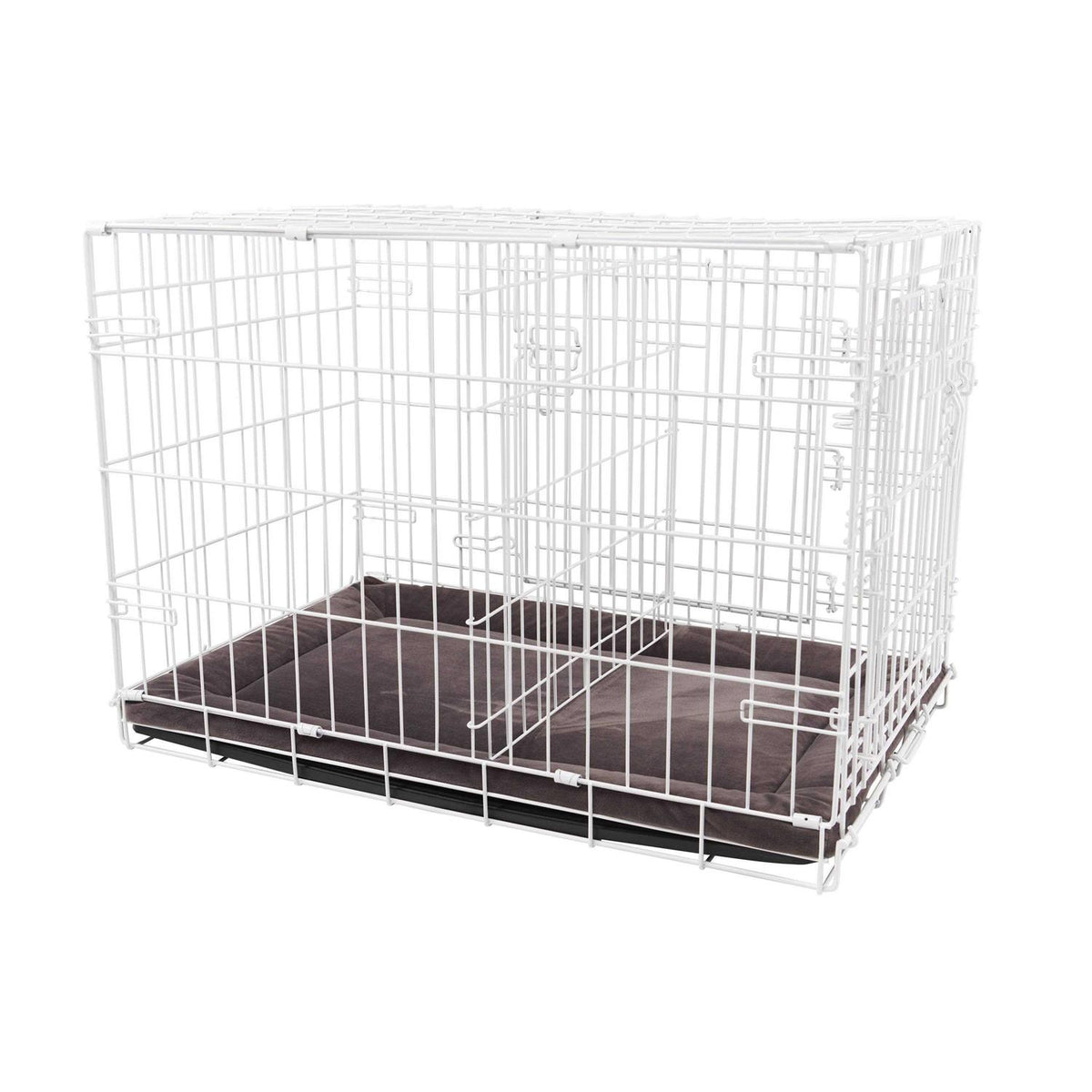 White 2-Door Dog Crate Q3470
