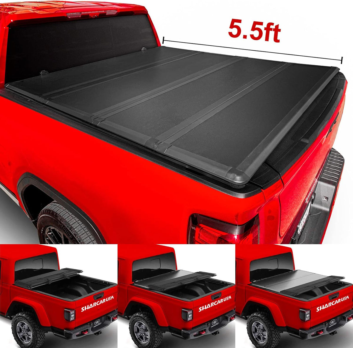 Hard Quad-Fold Truck Bed Tonneau Cover B875