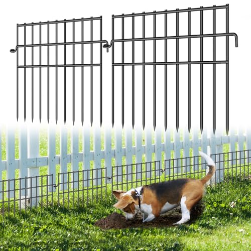 37ft x 13in Rustproof Metal Wire Garden Animal Barrier Fence, 26 Pack L58370