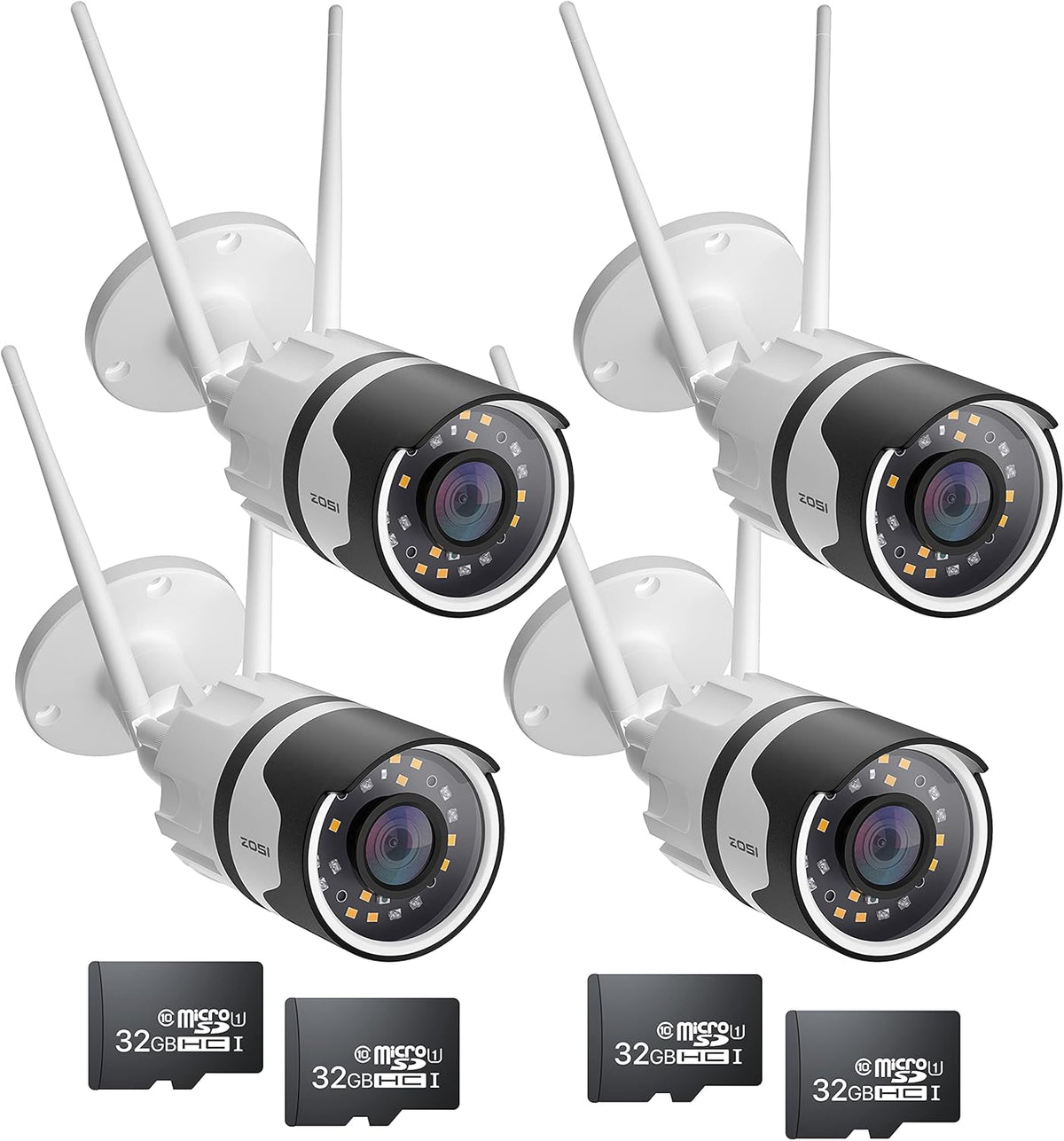 8 Channel 5MP Lite Home Security Camera System with 8 x 1080p Weatherproof Cameras O31798