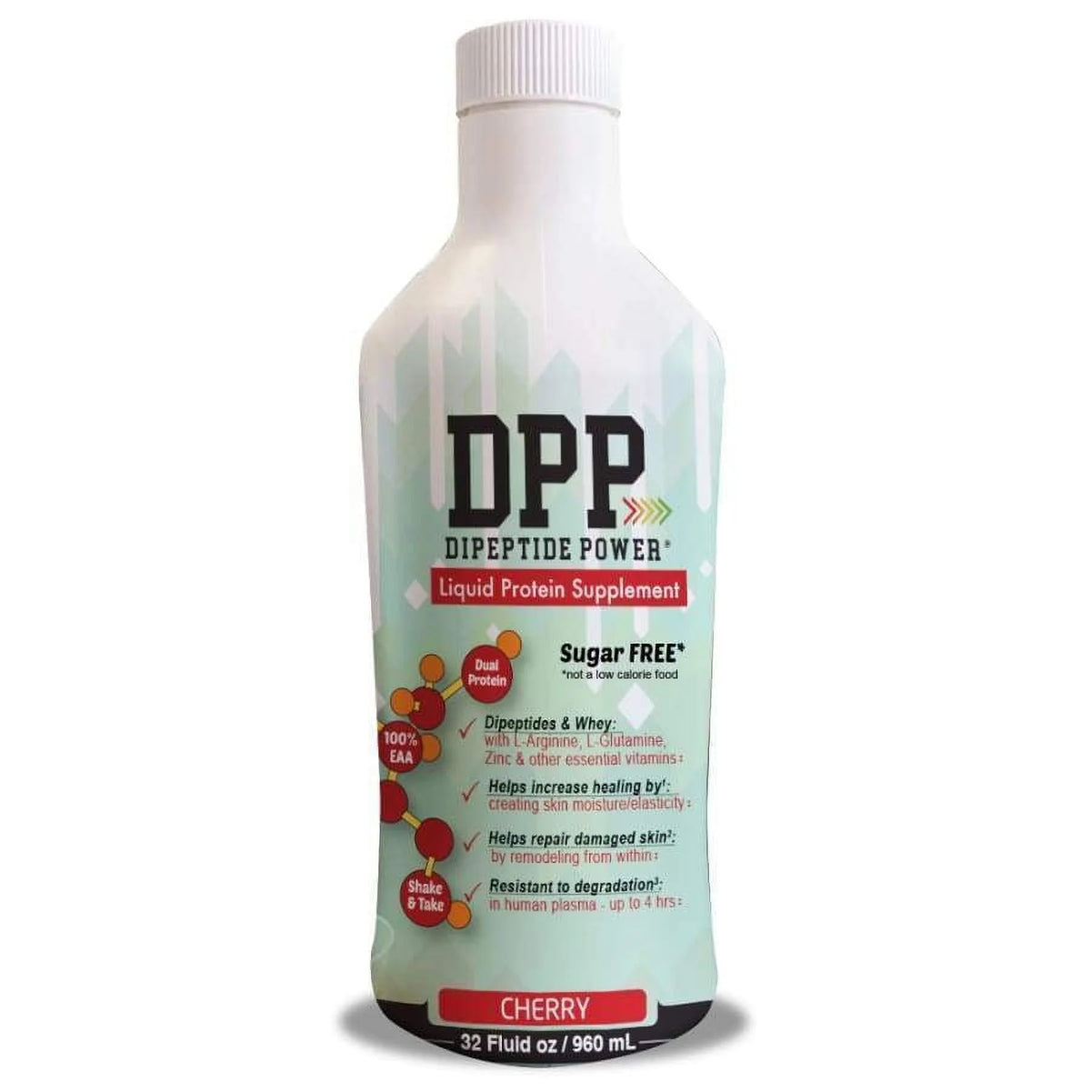 Cherry Flavor Liquid Collagen & Whey Protein Supplement (32 Fluid oz) W132