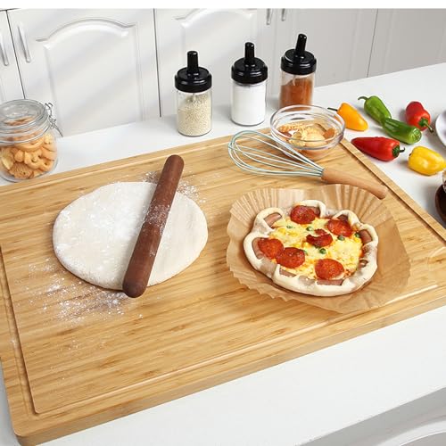Extra Large Bamboo Wood Cutting Board, 30 x 20 Inch with Juice Groove U834