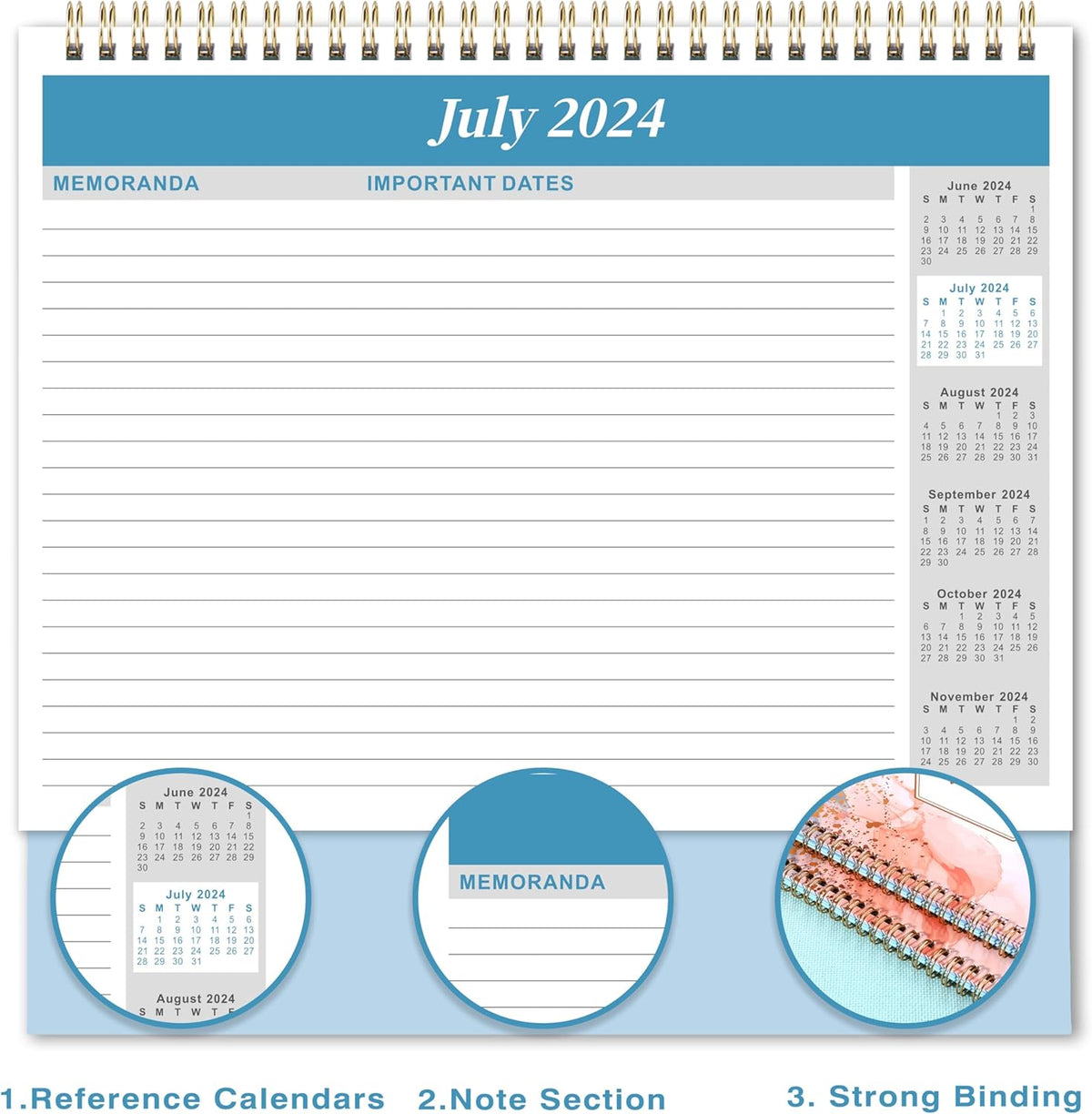 18 Months Standing Flip Desk Calendar P14880
