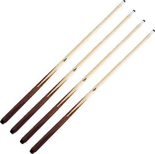 4-Cue Assortment Maple Bar Billiard Cues U55293