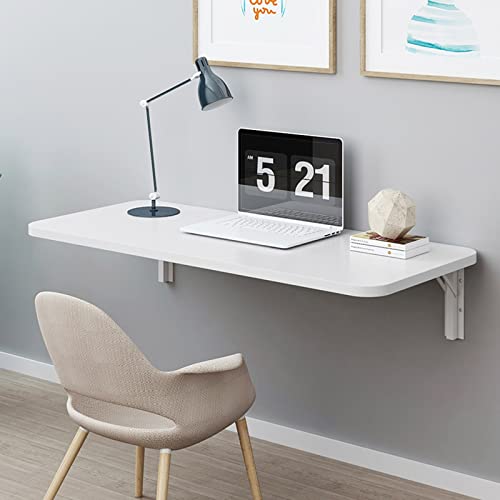 Heavy Duty Wall-Mounted Drop-Leaf Table White L90xW50cm X188096