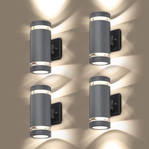 2 Pack LED Outdoor Wall Lights Aluminum Waterproof 3000k 5W G1759