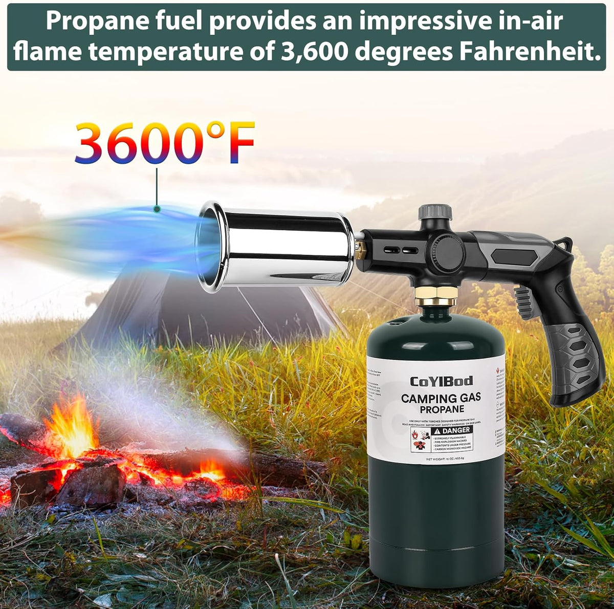 1LB 16 oz Propane Cylinder Tank D7243