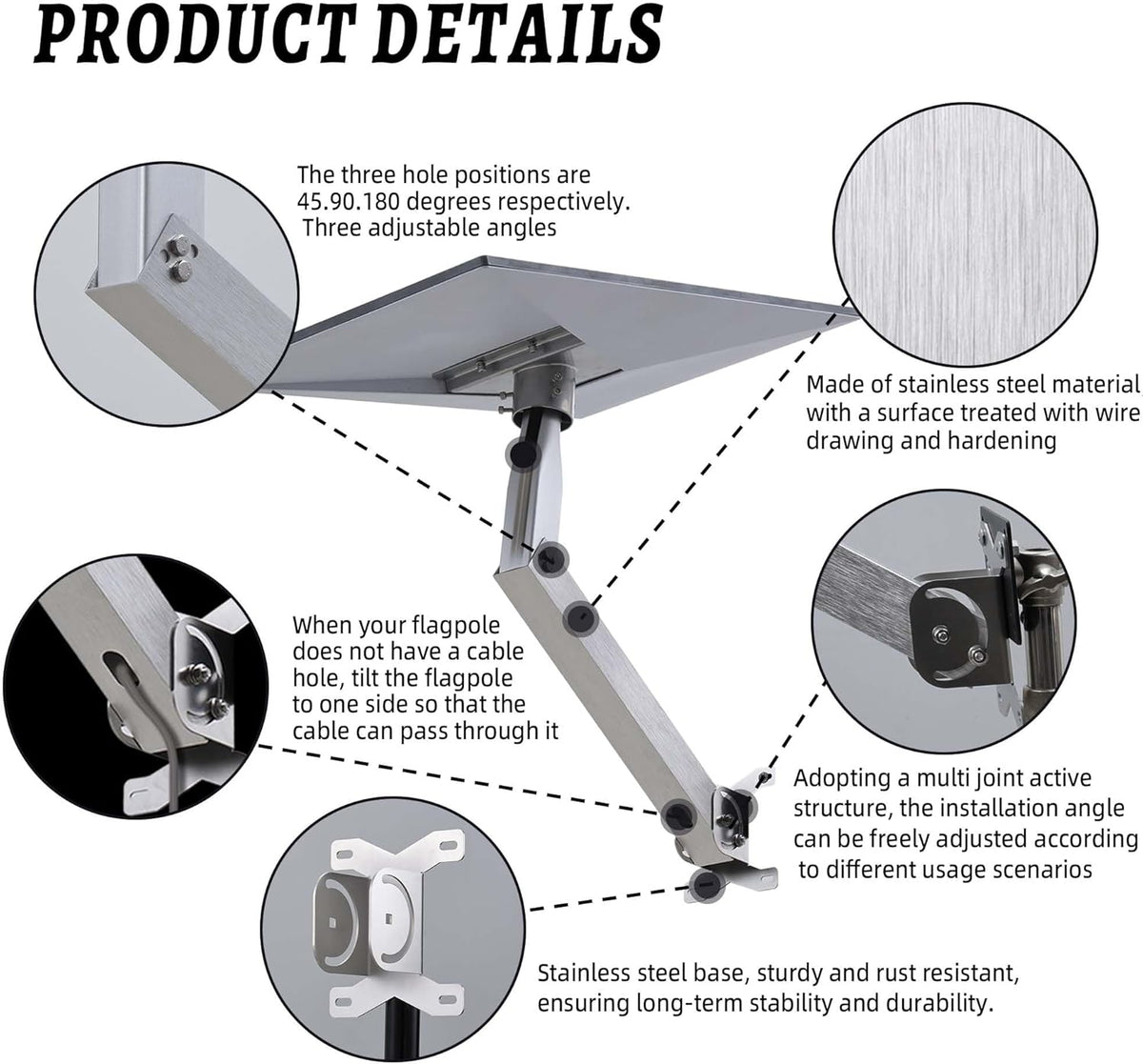 Adjustable Mount Kit for Starlink Gen 3 Standard Dish Antenna P32659