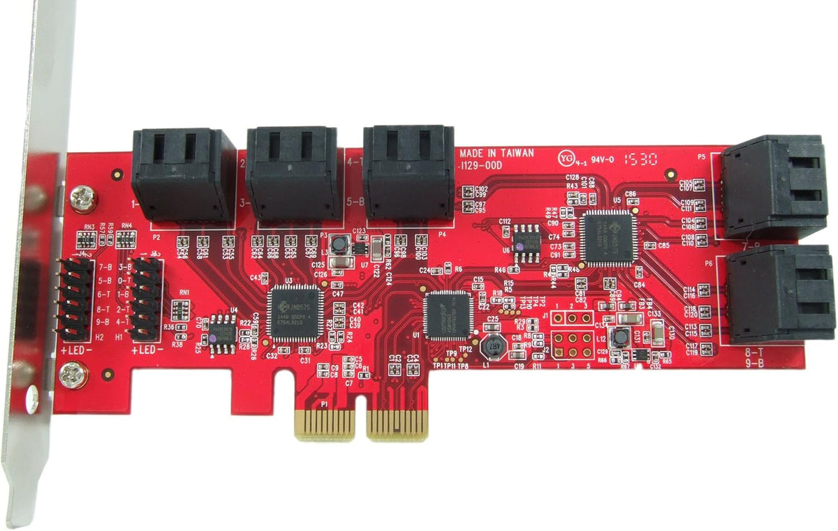 10 Port SATA III PCIe Expansion Card C484082