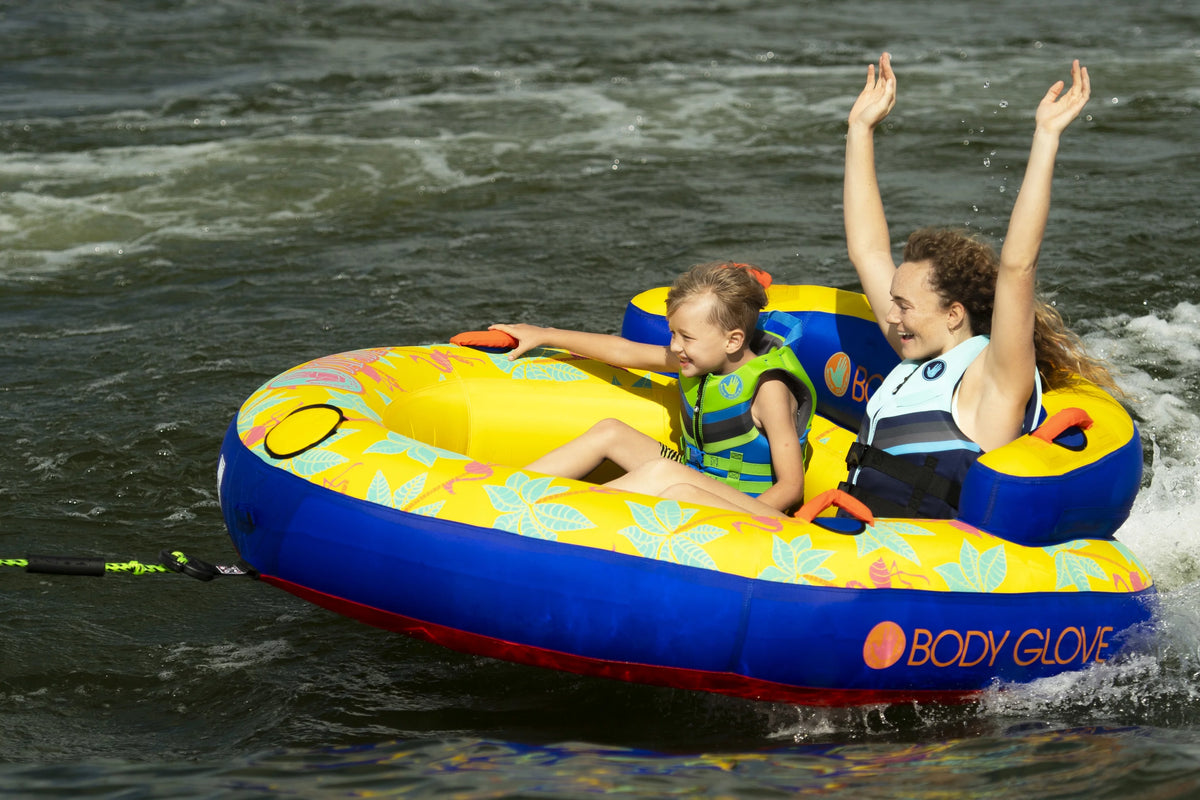 Yellow 2 Person Inflatable Towable Tube O147057