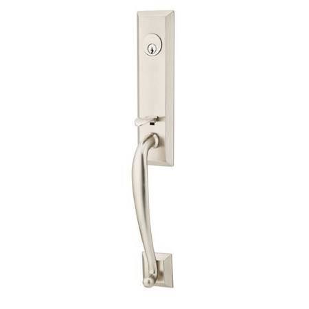 Satin Nickel Single Cylinder Handleset with Aireon Lever I1358
