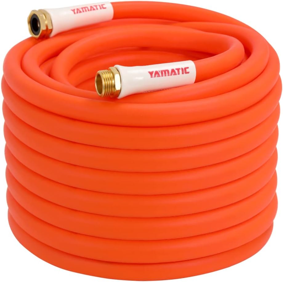 Kink Resistant Garden Hose 5/8 in x 50 ft, Heavy Duty, Pack of 2 F76871