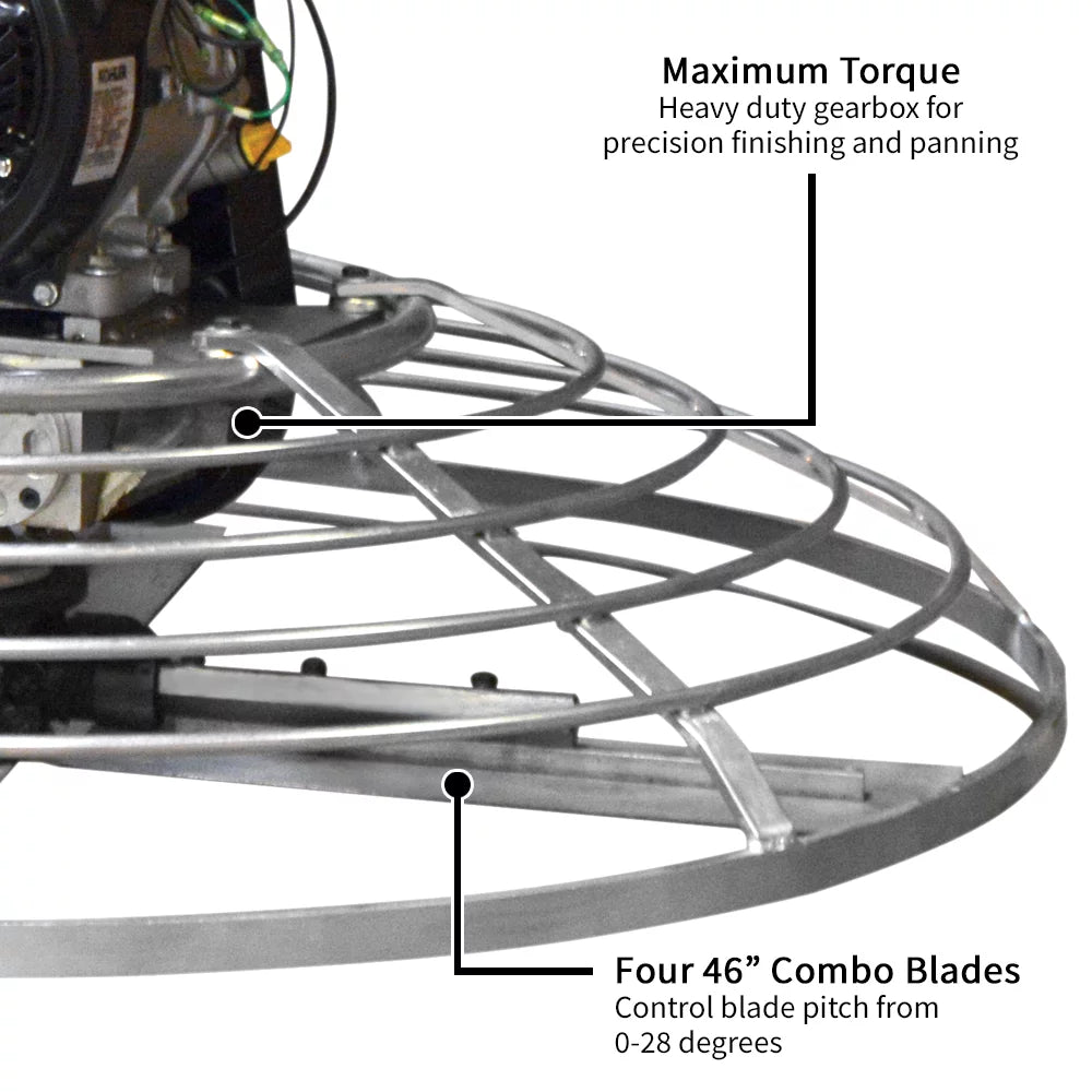 46" Gas Concrete Wet Power Trowel W782