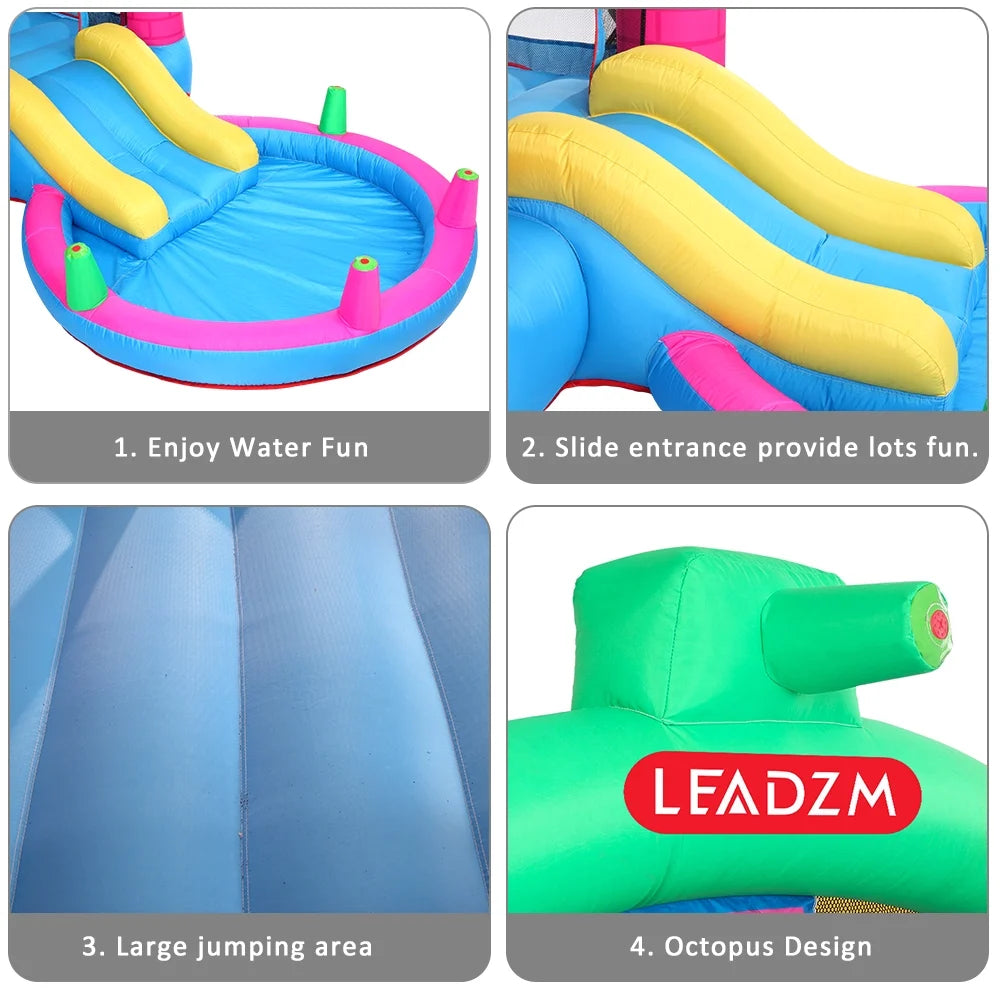 12.5' x 6.7' x 6.2' Inflatable Bounce House with 350W Air Blower M938156